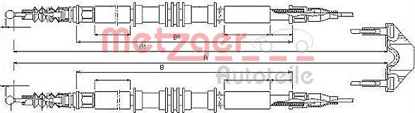 Metzger 11.5858 - Трос, гальмівна система autozip.com.ua