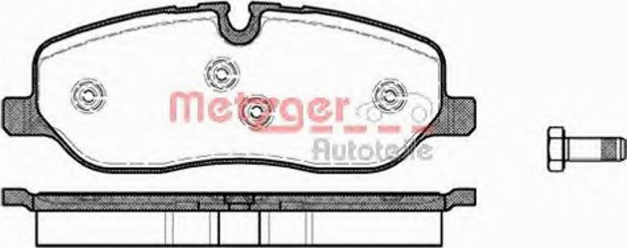 Metzger 115800 - Гальмівні колодки, дискові гальма autozip.com.ua