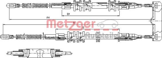 Metzger 11.5755 - Трос, гальмівна система autozip.com.ua