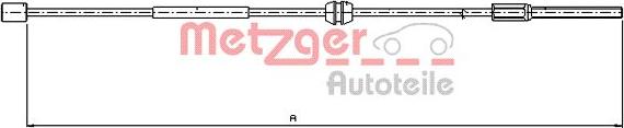 Metzger 11.5756 - Трос, гальмівна система autozip.com.ua