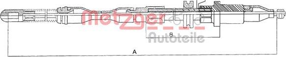 Metzger 11.5751 - Трос, гальмівна система autozip.com.ua