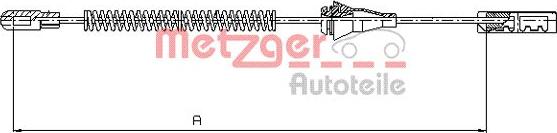 Metzger 11.5763 - Трос, гальмівна система autozip.com.ua
