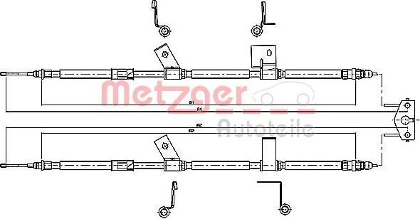 Metzger 11.5779 - Трос, гальмівна система autozip.com.ua