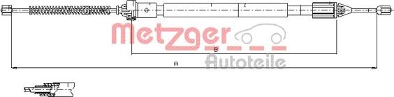Metzger 11.6598 - Трос, гальмівна система autozip.com.ua