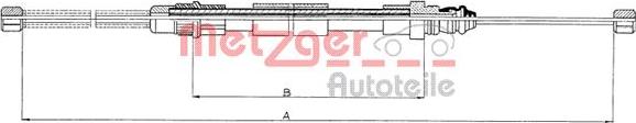 Metzger 11.6592 - Трос, гальмівна система autozip.com.ua