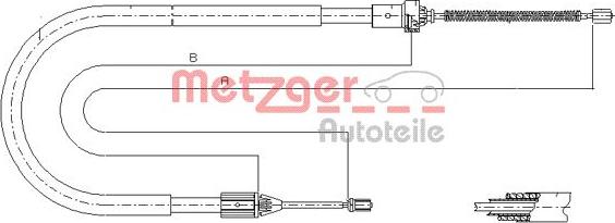 Metzger 11.6584 - Трос, гальмівна система autozip.com.ua