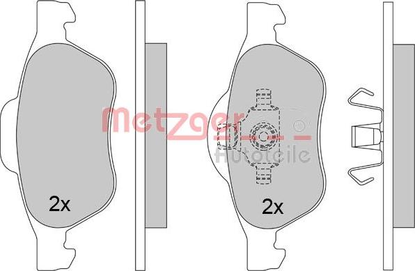 Metzger 1170462 - Гальмівні колодки, дискові гальма autozip.com.ua