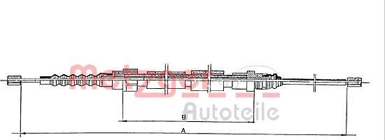 Metzger 11.6766 - Трос, гальмівна система autozip.com.ua