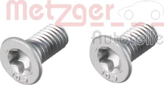 Metzger 11671K - Болт, диск гальмівного механізму autozip.com.ua