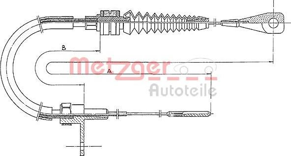Metzger 11.0651 - Тросик газу autozip.com.ua