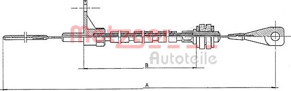 Metzger 11.065 - Тросик газу autozip.com.ua