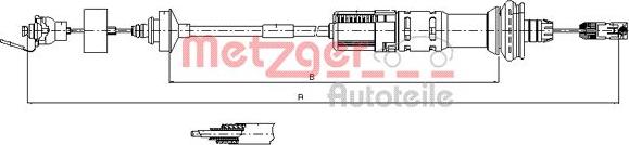 Metzger 11.3043 - Трос, управління зчепленням autozip.com.ua