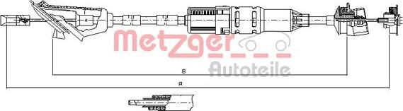 Metzger 11.3214 - Трос, управління зчепленням autozip.com.ua