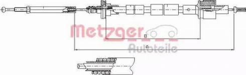 Metzger 11.2435 - Трос, управління зчепленням autozip.com.ua