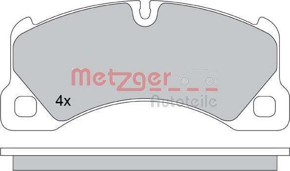 Metzger 1170445 - Гальмівні колодки, дискові гальма autozip.com.ua