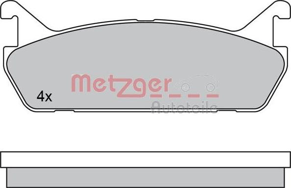 Metzger 1170448 - Гальмівні колодки, дискові гальма autozip.com.ua