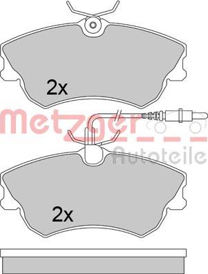 Metzger 1170456 - Гальмівні колодки, дискові гальма autozip.com.ua