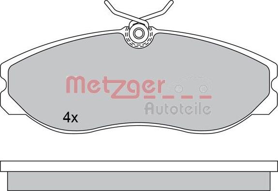 Metzger 1170451 - Гальмівні колодки, дискові гальма autozip.com.ua