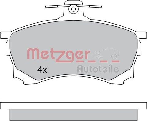 Metzger 1170453 - Гальмівні колодки, дискові гальма autozip.com.ua