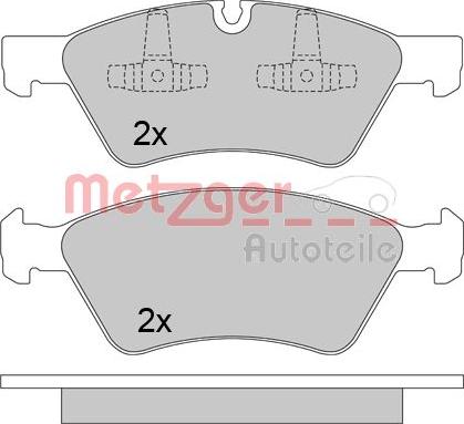 Metzger 1170464 - Гальмівні колодки, дискові гальма autozip.com.ua