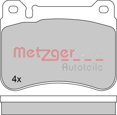 Metzger 1170407 - Гальмівні колодки, дискові гальма autozip.com.ua