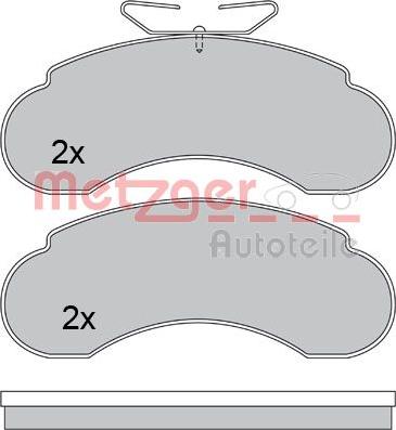 Metzger 1170485 - Гальмівні колодки, дискові гальма autozip.com.ua