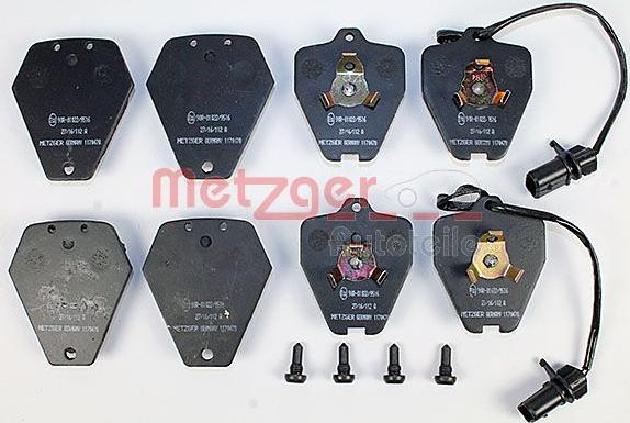Metzger 1170478 - Гальмівні колодки, дискові гальма autozip.com.ua
