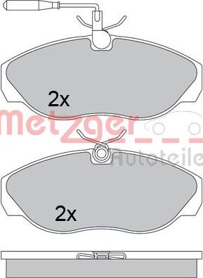 Metzger 1170477 - Гальмівні колодки, дискові гальма autozip.com.ua