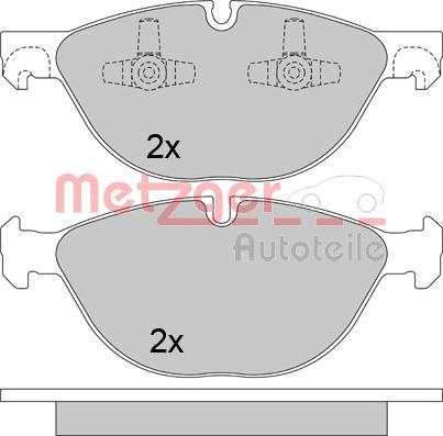 Metzger 1170592 - Гальмівні колодки, дискові гальма autozip.com.ua