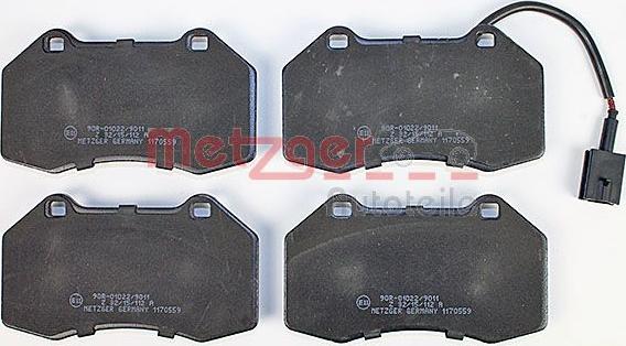 Metzger 1170559 - Гальмівні колодки, дискові гальма autozip.com.ua