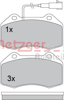 Metzger 1170559 - Гальмівні колодки, дискові гальма autozip.com.ua