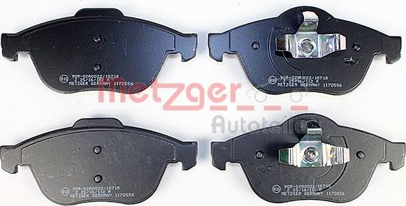 Metzger 1170556 - Гальмівні колодки, дискові гальма autozip.com.ua