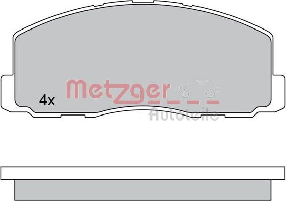 Metzger 1170569 - Гальмівні колодки, дискові гальма autozip.com.ua