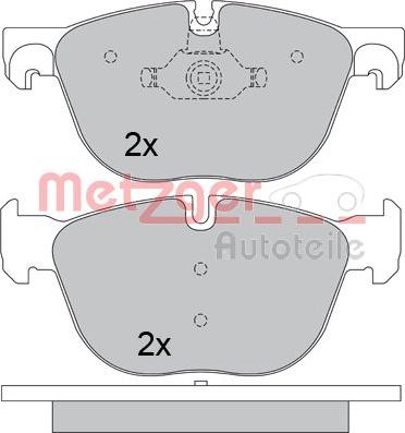 Metzger 1170562 - Гальмівні колодки, дискові гальма autozip.com.ua