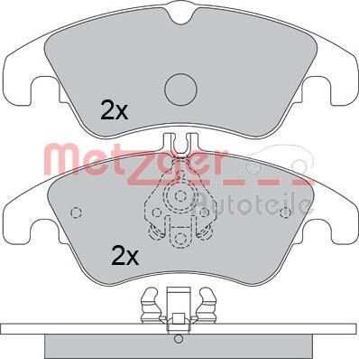 Metzger 1170509 - Гальмівні колодки, дискові гальма autozip.com.ua