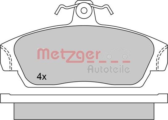 Metzger 1170514 - Гальмівні колодки, дискові гальма autozip.com.ua