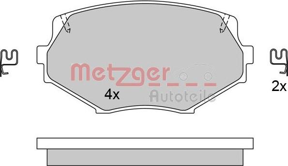 Metzger 1170515 - Гальмівні колодки, дискові гальма autozip.com.ua