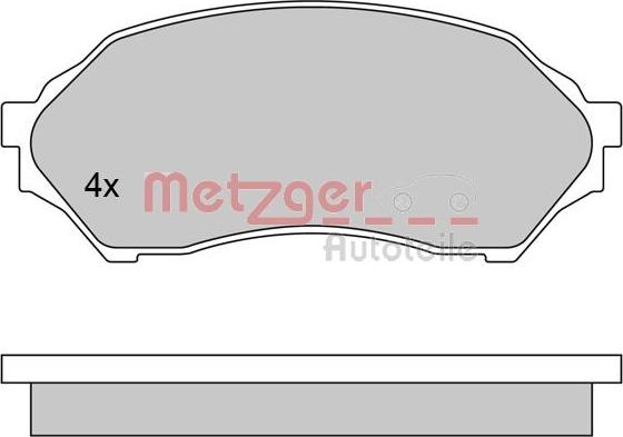 Metzger 1170518 - Гальмівні колодки, дискові гальма autozip.com.ua