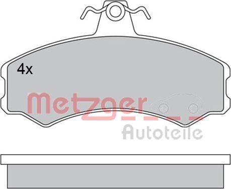 Metzger 1170512 - Гальмівні колодки, дискові гальма autozip.com.ua