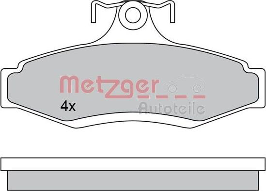 Metzger 1170581 - Гальмівні колодки, дискові гальма autozip.com.ua