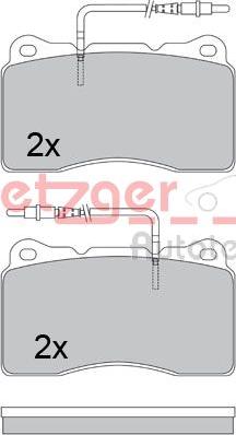 Metzger 1170534 - Гальмівні колодки, дискові гальма autozip.com.ua