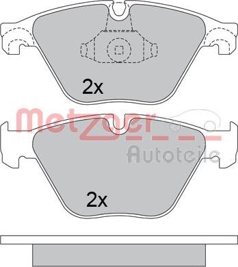 Metzger 1170538 - Гальмівні колодки, дискові гальма autozip.com.ua