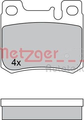 Metzger 1170526 - Гальмівні колодки, дискові гальма autozip.com.ua