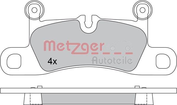 Metzger 1170523 - Гальмівні колодки, дискові гальма autozip.com.ua