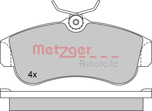 Metzger 1170574 - Гальмівні колодки, дискові гальма autozip.com.ua