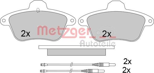 Metzger 1170575 - Гальмівні колодки, дискові гальма autozip.com.ua