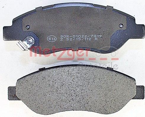 Metzger 1170655 - Гальмівні колодки, дискові гальма autozip.com.ua