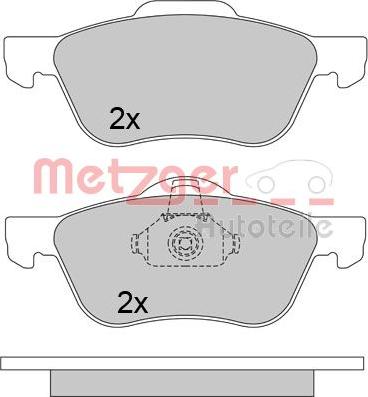 Metzger 1170650 - Гальмівні колодки, дискові гальма autozip.com.ua