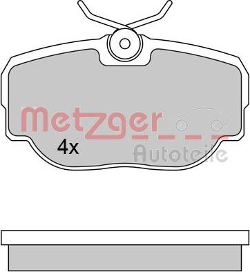 Metzger 1170605 - Гальмівні колодки, дискові гальма autozip.com.ua