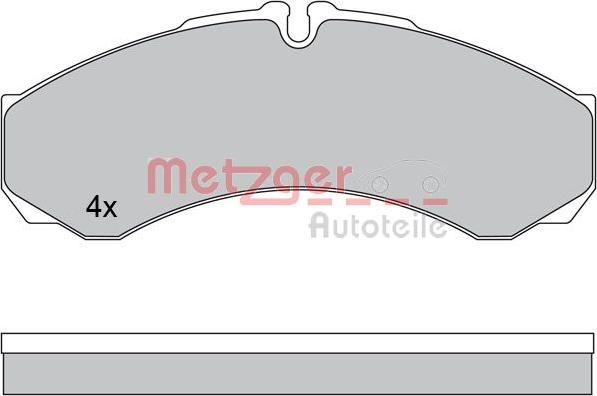 Metzger 1170608 - Гальмівні колодки, дискові гальма autozip.com.ua